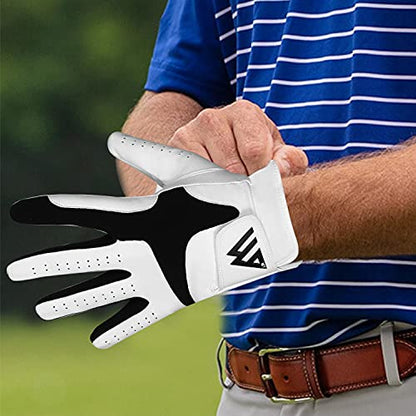 - WESTWOOD FOX Golf Glove Men Left Hand Right Non Slip Leather Grip