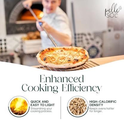 - Pelle & Sol 15kg Wood Pellets | Premium Fuel for Pizza Ovens & Grills | Bagged for Easy Storage & Handling -