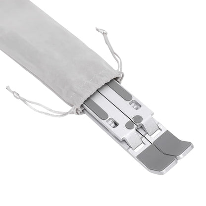 Amazon Basics Laptop Stand with 6-Angle Adjustment, For Laptops 10 (25.4 cm) - 15.6 Inches (39.6 cm), Silver