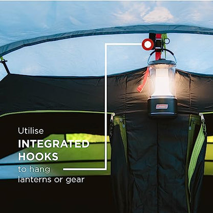 Coleman Tent Vail 4 | Family tent for 4 persons | large 4 man camping tent with 2 extra-large sleeping compartments and vestibule | quick to set up | waterproof HH 4,000 mm