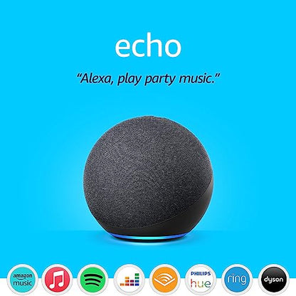- Echo (4th generation) | Premium sound Wi-Fi and Bluetooth Smart Speaker -