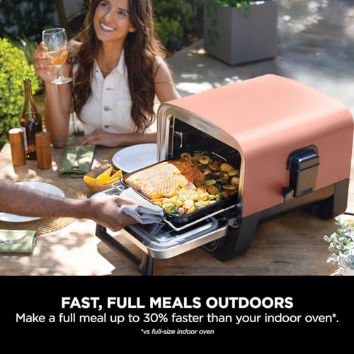 - Ninja Woodfire Electric Outdoor Oven | 8-in-1 Pizza Oven | High-Heat Roaster & BBQ Smoker with Roast Rack -