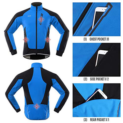 - Lixada Men Cycling Jacket | Waterproof & Windproof Thermal Fleece | Cycling Jersey -