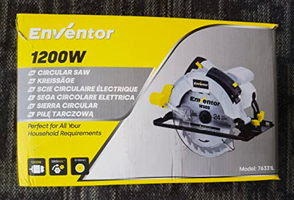 - Enventor Circular Saw | 1200W 5800RPM Pure Copper Motor Electric Circular Saws -
