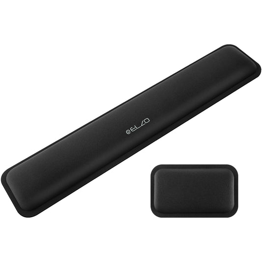 - ELZO Keyboard & Mouse Wrist Rest Pad Support | 65D High-Density Thicken Memory Foam Padding -