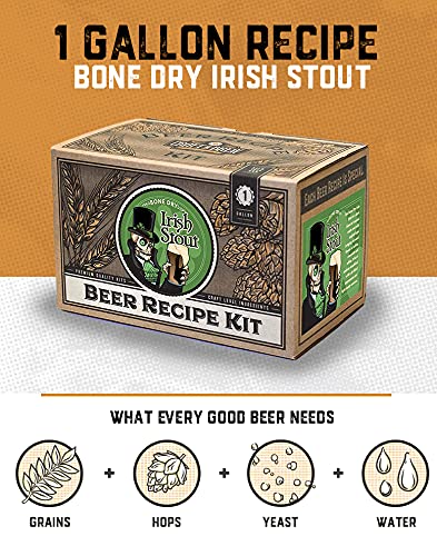 Craft A Brew Bone Dry Irish Stout Refill Recipe Kit; 1 Gallon; Ingredients for Home Brewing Beer