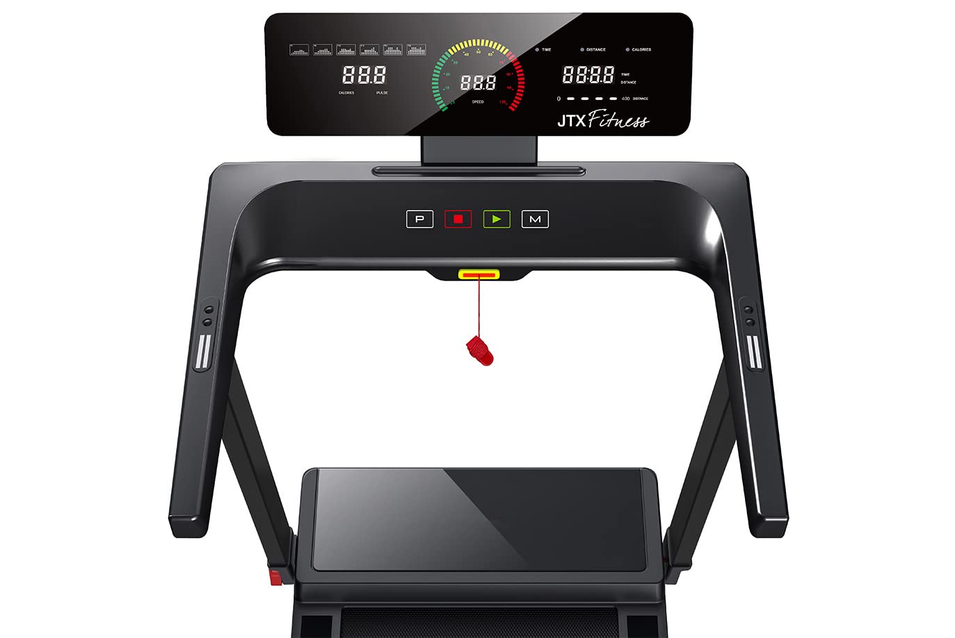 - JTX Slimline Flat Folding Treadmill | Ready Assembled | 16kph | Compact, Motorised Running Machine -