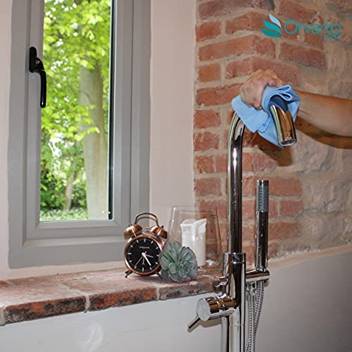 - Orvarto Hygiene | 10 x Microfibre Glass Cloths | 36x36cm -