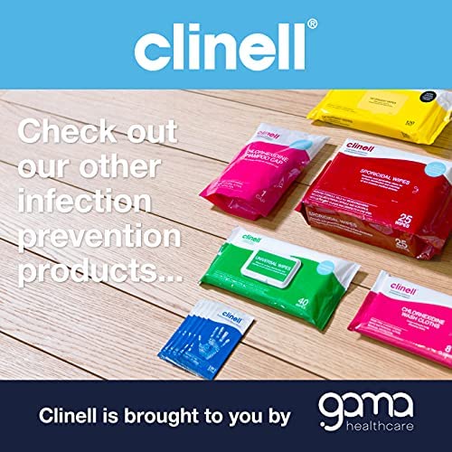 Clinell Universal Cleaning and Disinfectant Wipes for Surfaces - Pack of 100 Thick Wipes - Multi Purpose Wipes, Kills 99.99% of Germs, Quick Action - 255mm x 175mm