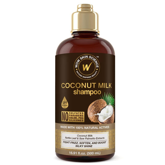 - WOW Skin Science Nourishing Coconut Milk Shampoo | 500ml | Hair Growth Shampoo | Curly Hair Shampoo & Wavy Hair Shampoo for Men & Women
