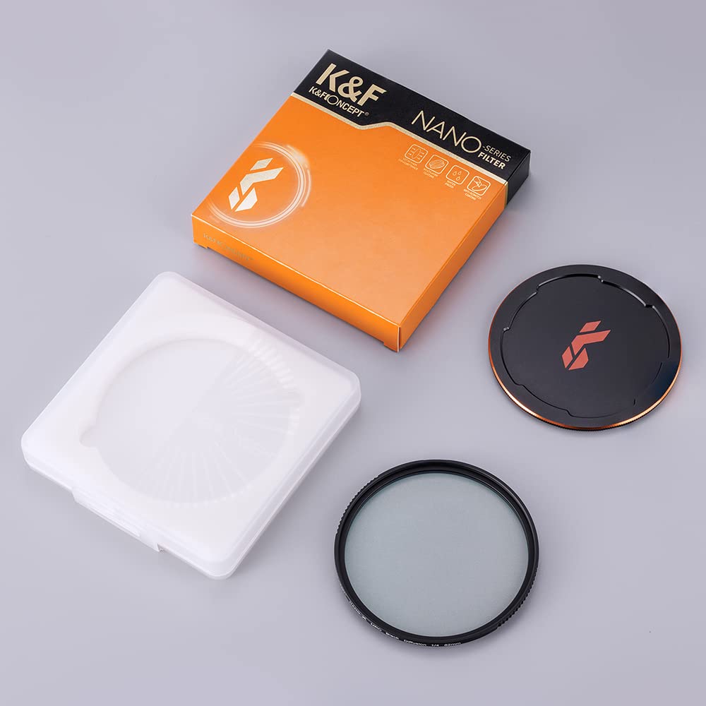 - K&F Concept 58mm 1/4 Black Diffusion Filters with Alloy Cap | Black-mist Soft Glow Cine Effect Lens Filter Waterproof -