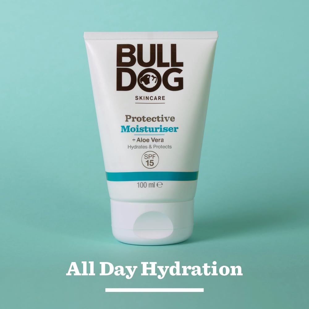 BULLDOG SKINCARE - Protective Moisuriser For Men | Protection with SPF 15 | 100 ml