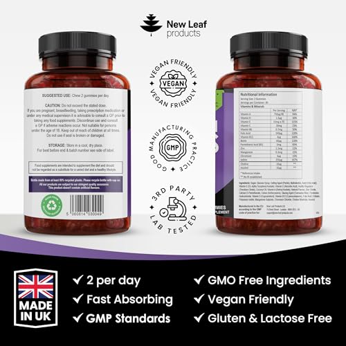 - Multivitamin Gummies High Strength | Vegetarian +14 Essential Vitamins -