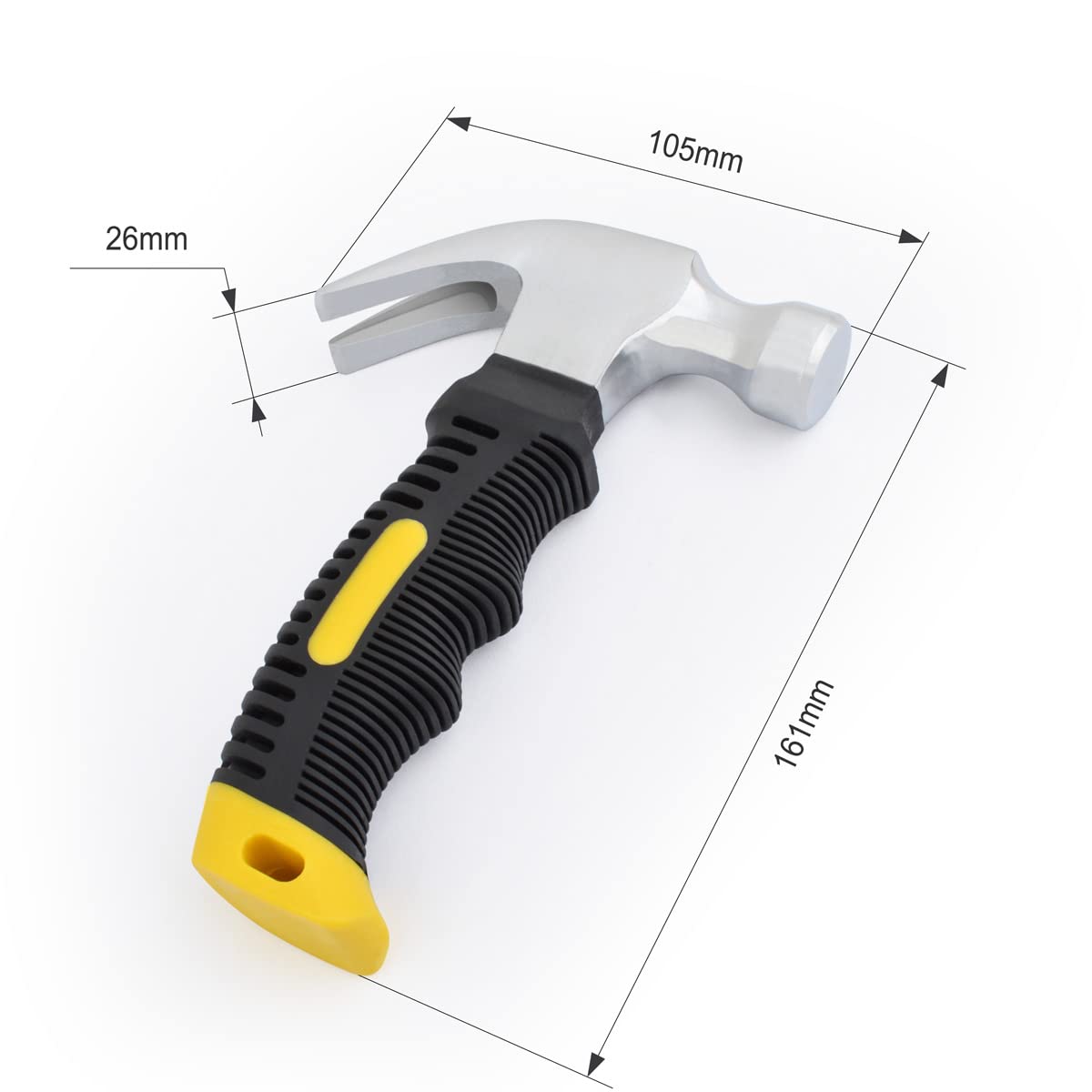 - Gunpla 8oz Stubby Claw Hammer | Carbon Steel Curved Framing Hammer -