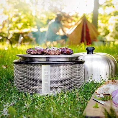 Cobb Premier Charcoal Barbecue Grill and 6 Cobblestones Bundle