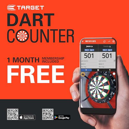- TARGET Darts Ares | 22G | 80% Tungsten Steel Tip Darts Set | 6 Pro Grip Shafts | 9 Pro Ultra Flights - Dart Wallet Bundle -