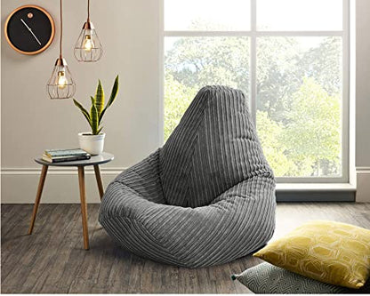 - Jumbo Cord Beanbag Chair | Large Bean Bags in Plush High back Beanbags -