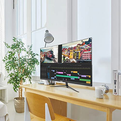 - Gawfolk 32 Inch Computer Monitor | 75Hz Full HD 1920 x 1080p Curved Display | HDMI/VGA -