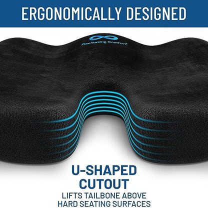 - Everlasting Comfort Memory Foam Seat Cushion -