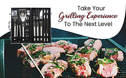 - SEDOL BBQ Tools Set | 18pcs Heavy Duty Stainless Steel BBQ Accessories -