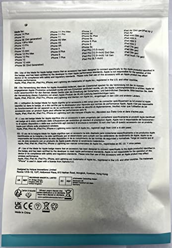 - RAVIAD iPhone Cable Short [1FT/30CM, MFi Certified] | Nylon Braided | Black -