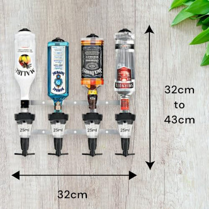 - Professional 2/4/6 Bottle Optics for Home Bar UK Made  | Bar Butler Shot Measure Bracket -