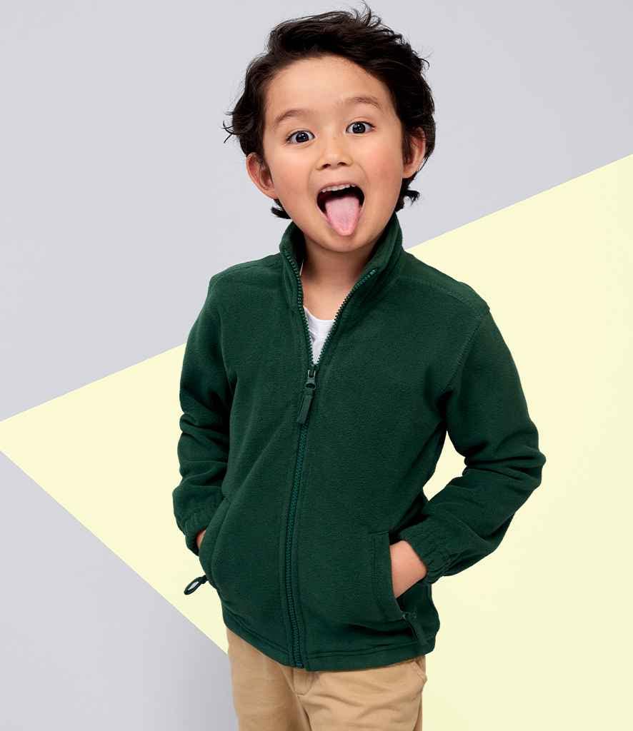 COOZO Unisex Kids North Fleece Jacket - Green - 7-8 Years