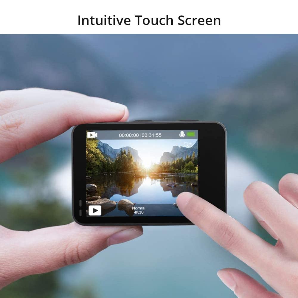 AKASO Brave 7 LE Action Camera, 40M Waterproof Underwater Camera EIS 2.0 Native 4K 20MP Touch Screen WiFi Sports Camera Remote Control Vlog Camera