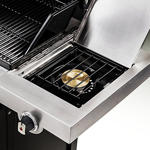 Char-Broil 140736 Professional Series 3400 S - 3 Burner Gas Barbecue Grill with TRU-Infrared™ technology and Side-Burner, Stainless Steel Finish