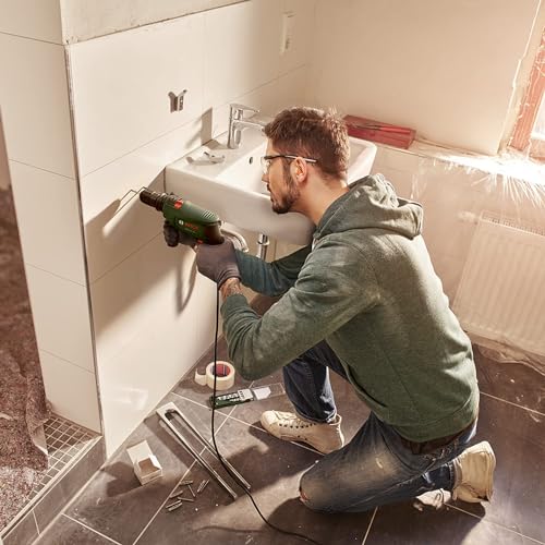 Bosch Electric Combi Drill EasyImpact 600 (600 W, in Carrying Case), Dark Green