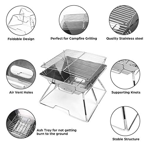 - Odoland BBQ | Fire Pit | Portable Campfire Pit -