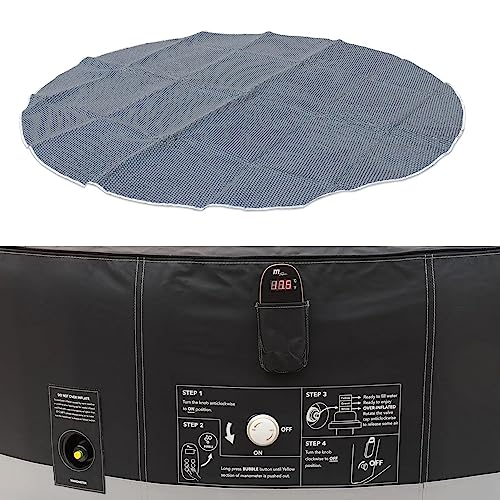 - MSpa Inflatable Hot Tub | Luxury Camaro Premium Series | Bubble Portable | 4 Person Round Spa -