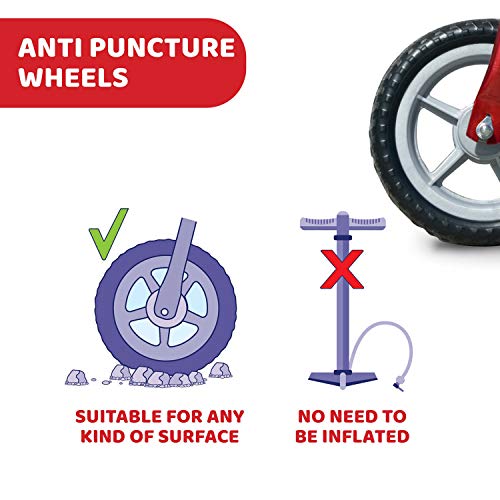 Chicco Red Bullet Balance Bike | First Bike, Anti-Puncture Wheels, up to 25kg, 18 months +