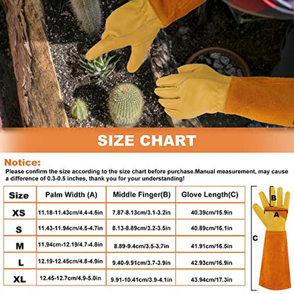 - SLARMOR Leather Gardening Gloves | Thorn Proof -