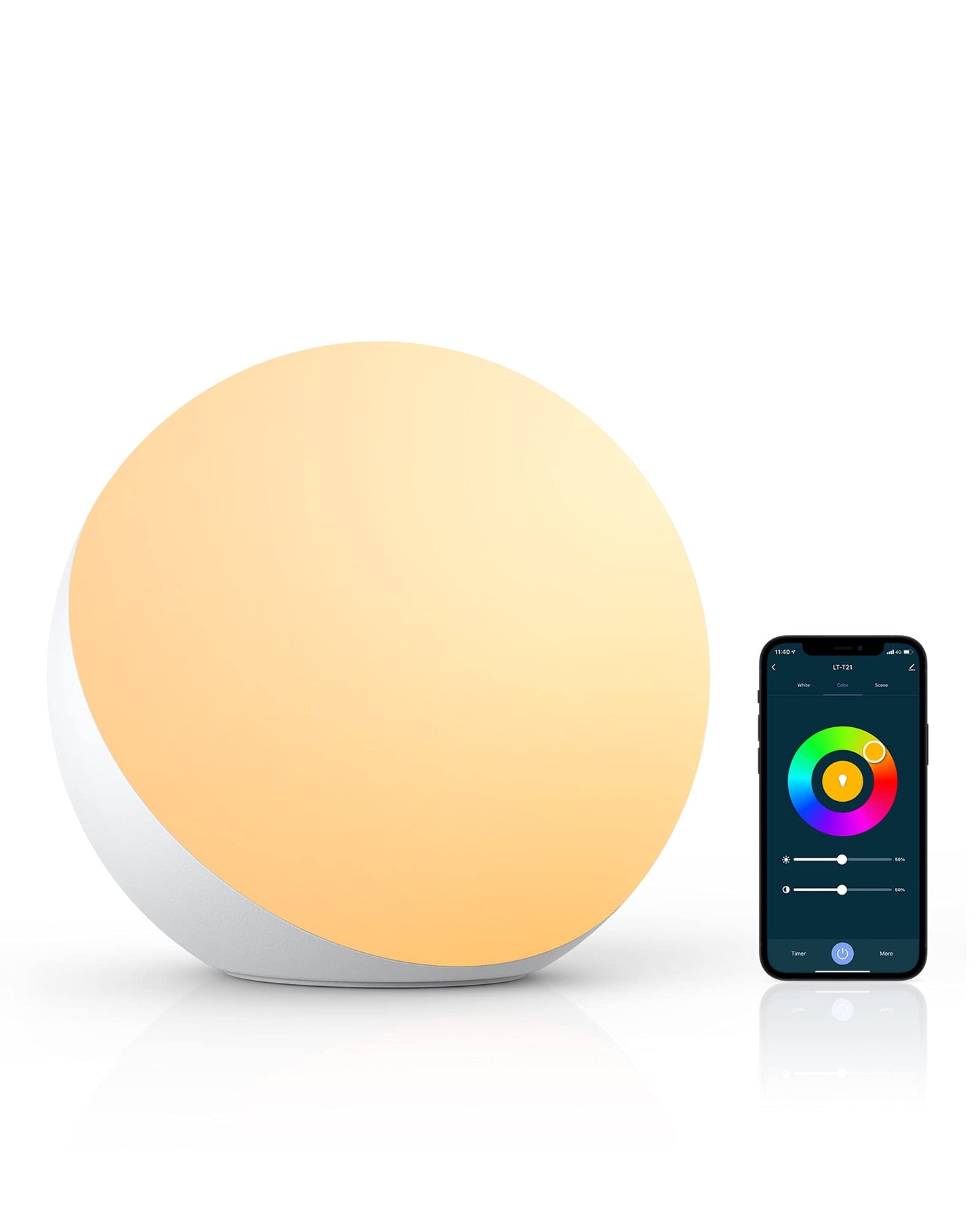 - Smart Table Lamp | Dimmable Desk Lamp | App/Voice Control -