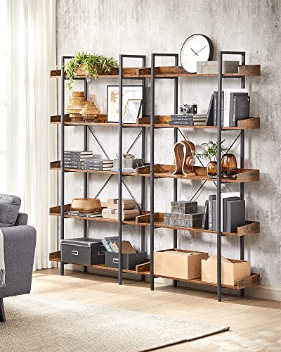 - VASAGLE Bookcase, 5-Tier Shelving Unit -