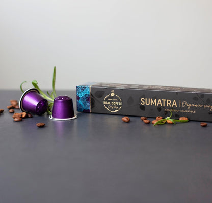 - Sumatra Single Origin Organic Coffee | 100 Nespresso Compatible Pods | Dark Roast -