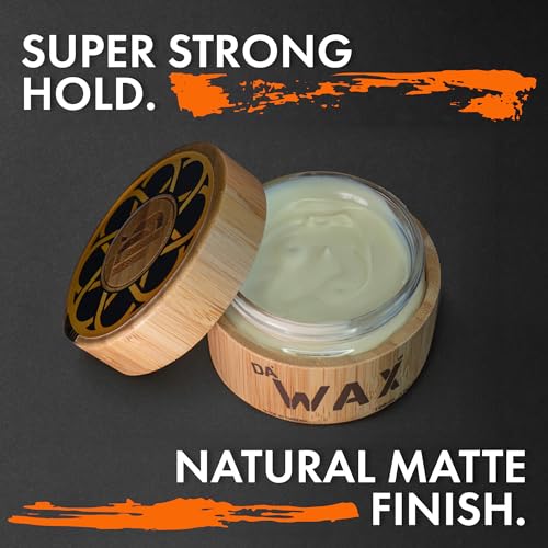 Da Dude Da Wax Premium Strong Hold Men's Hair Styling Wax with Matte Finish - Natural, Firm Hold Hair Wax for Versatile Styling