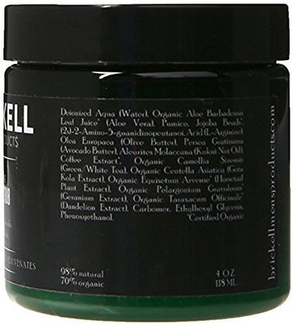 Brickell Men's Renewing Face Scrub for Men, Natural and Organic Deep Exfoliating Facial Scrub Formulated with Jojoba Beads, Coffee Extract and Pumice, 118 mL, Scented
