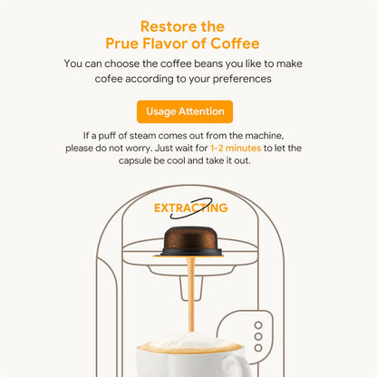 - RECAFIMIL 2 Pcs Reusable Tassimo Pods | 180ml/ 60ml Refillable Coffee Pods -