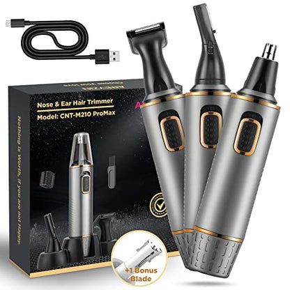 - Rechargeable Nose Hair Trimmer for Men | 2024 Professional Upgrade Nose Trimmer -