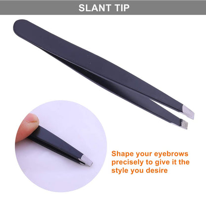 - Stadux Eyebrow Tweezers | 3 Piece | Professional Stainless Steel Precision Tweezers for Eyebrows Plucking, Ingrown Hair Remover and Facial hair -