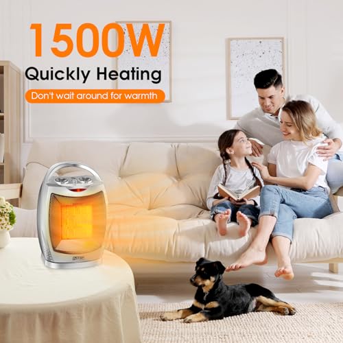 - OSTBA Electric Ceramic Heater | 1500W Small Fan Heater for Home | Low Energy -