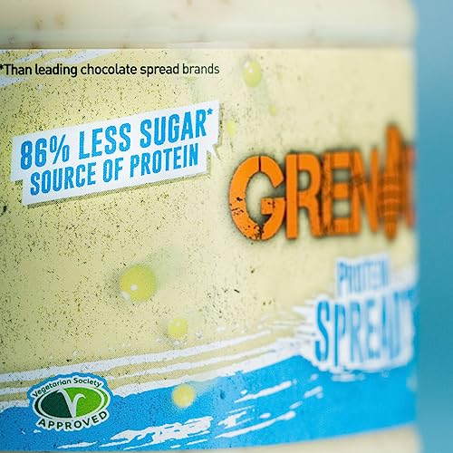 - Grenade White Chocolate Cookie Protein Spread | 1 x 360 g Jar -