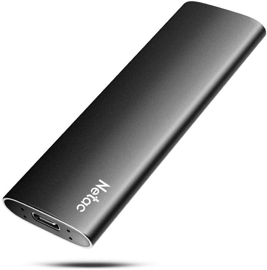 - Netac Portable SSD 500GB USB 3.2 Gen 2 | (10 Gbps, Type-C) External Solid State Drive -