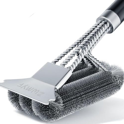 - ZWMYF BBQ Grill Cleaning Brush&Scraper – Barbecue Wire Brush for Grill