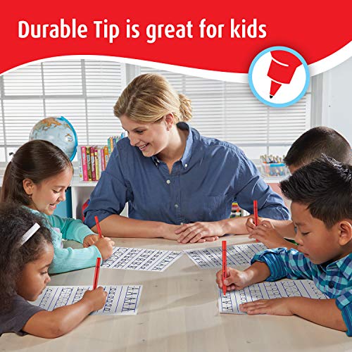 Berol Handwriting Pens | Round Shape is Easy to Hold | Washable Blue Ink | Bright Barrels | 2 Count