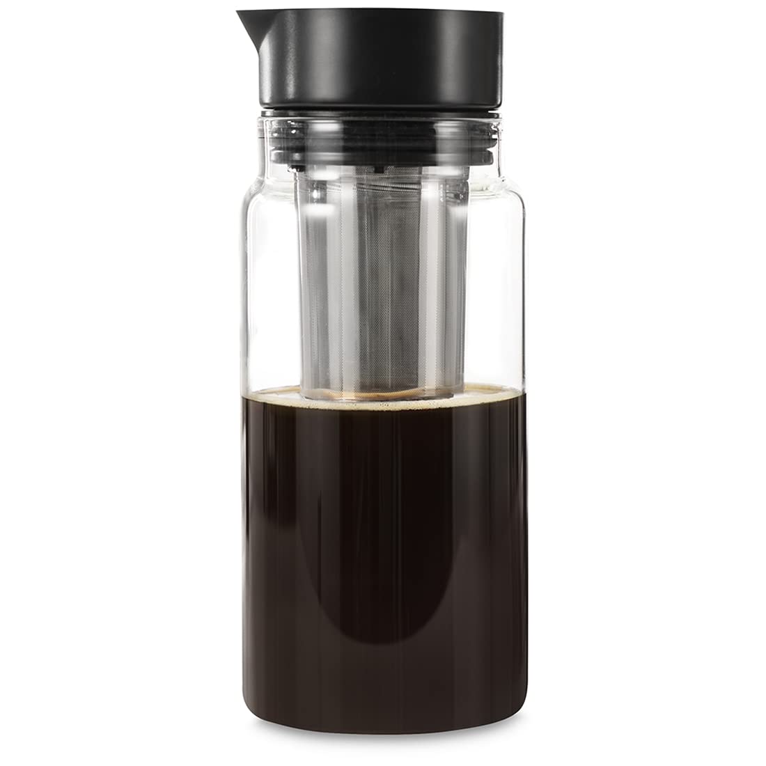 - Hama Xavax Cold Brew Coffee Maker 1 Litre | (Coffee Pot/Teapot with Removable Strainer Insert, Glass Jug for Cold Brew Coffee, Glass Jug 1000 ml) -