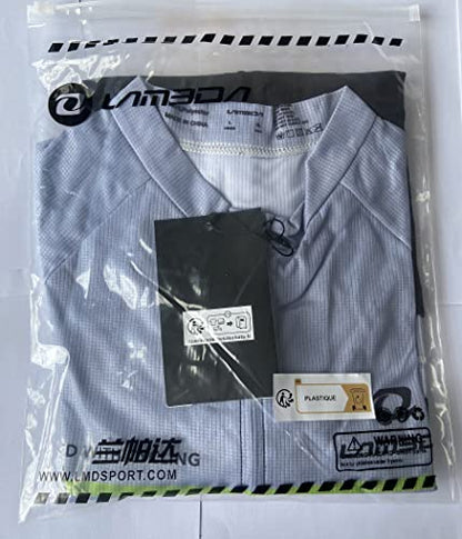 - LAMEDA Cycling Jersey | Mens Short Sleeve Top Bike Shirt | Summer Grey -