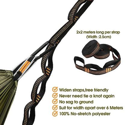 - NATUREFUN Ultra-Light Travel Camping Hammock | 300kg Load Capacity,(275 x 140 cm) -